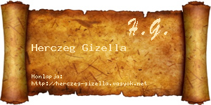 Herczeg Gizella névjegykártya